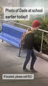 Buscan a menor desaparecido en El Cajón