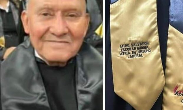 Salvador Escobar : el abuelito que tiene 3 maestrias y 3 licenciaturas