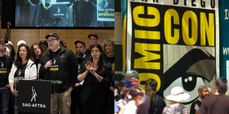 Huelgas de actores y guionistas de Hollywood impactan el Comic-Con de San Diego