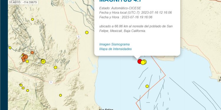 Sismo en Baja California
