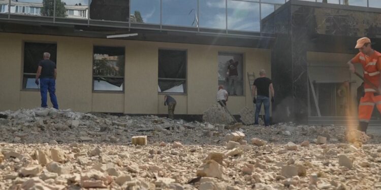 Ataques nocturnos con drones en Ucrania