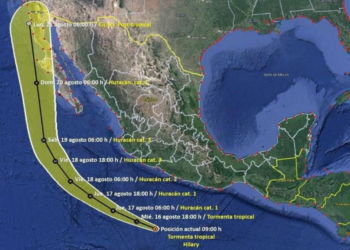 Tormenta tropical Hilary se forma en el Pacífico a la costa sur de México