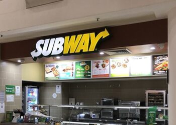 Subway Restaurant at Burwood Plaza in Sydney, Australia