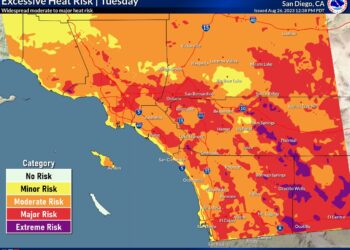 Advertencia por la ola de calor en la zona Este del condado de San Diego