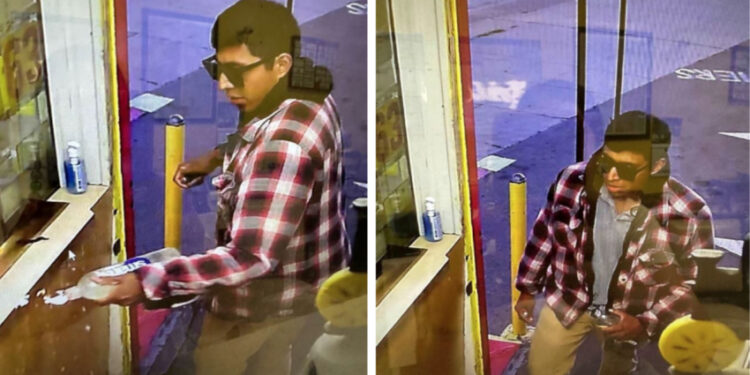 Hombre sospechoso de intento de robo e incendio provocado.