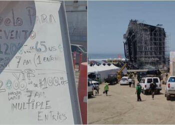 Estacionamiento caro en el Baja Beach Fest