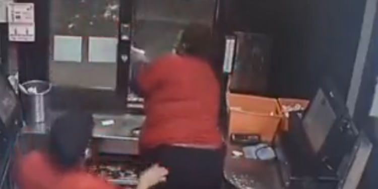 Jack-in-the-box empleada