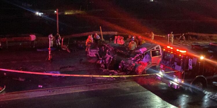 Fuerte accidente deja 5 muertos y 1 lesionado de gravedad en Tijuana
