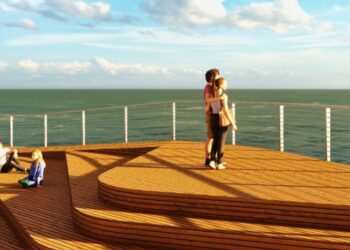 Prototipo de diseño para el nuevo muelle de Ocean Beach.