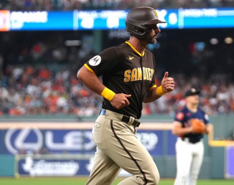Matt Carpenter tras pegar su cuadrangular ante los Astros en la derrota del domingo.