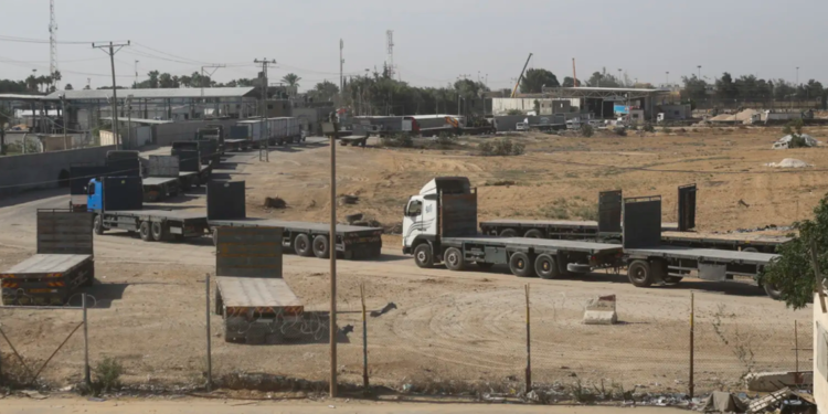 Entraron 20 camiones de ayuda humanitaria a Gaza