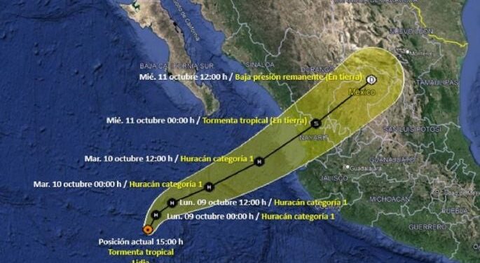 Alertan por ciclones tropicales Max y Lidia en el pacífico mexicano