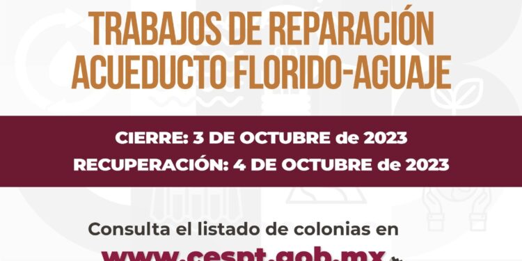 632 colonias de Tijuana se quedarán sin agua el próximo martes
