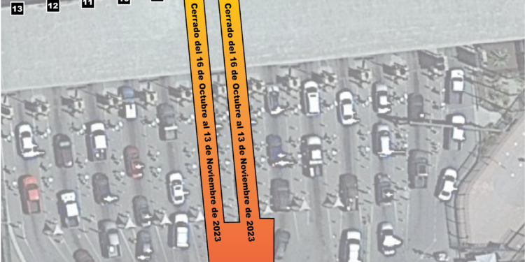 Cerrarán por un mes dos carriles de la Garita de Otay Mesa