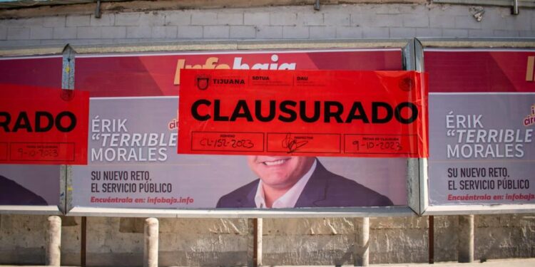 Clausuran publicidad de "El Terrible Morales"