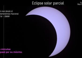Siguen eclipse solar a través del Observatorio Astronómico Nacional en la Sierra de San Pedro Mártir