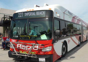 Nueva ruta eléctrica de autobuses de MTS conectará Otay Mesa con Imperial Beach