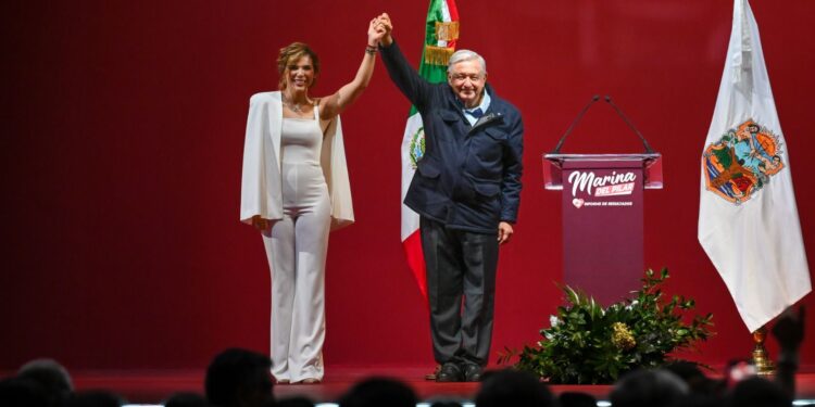 Marina del Pilar es lo mejor que le ha pasado a BC: AMLO