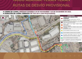 Cerrarán temporalmente el distribuidor vial Alamar – Terán