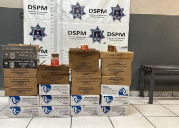 Aseguran 6 mil 500 cartuchos para armas de fuego en Mexicali