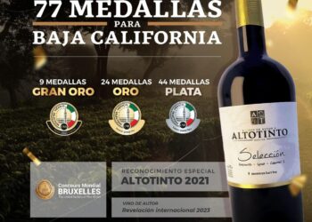 Recibe Baja California 77 medallas por su calidad en vinos