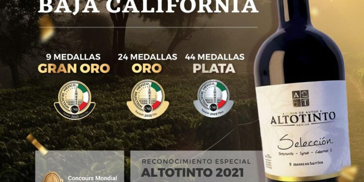 Recibe Baja California 77 medallas por su calidad en vinos