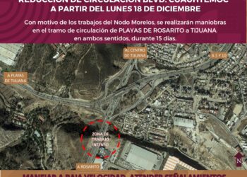 Anuncian reducción de la circulación en el bulevar Cuauhtémoc