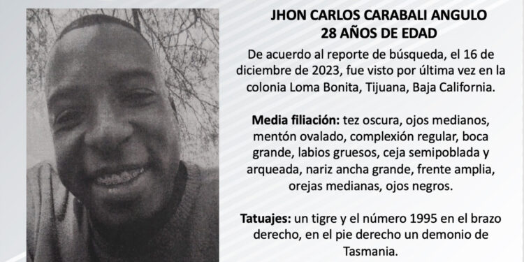 Buscan a colombiano desaparecido en Tijuana