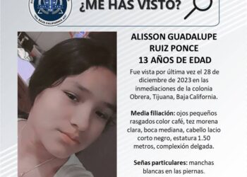 Buscan a menor de 13 años desaparecida en Tijuana