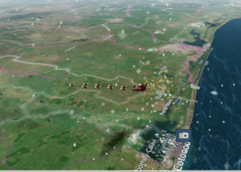 Santa Claus partió del Polo Norte, rastrea su recorrido