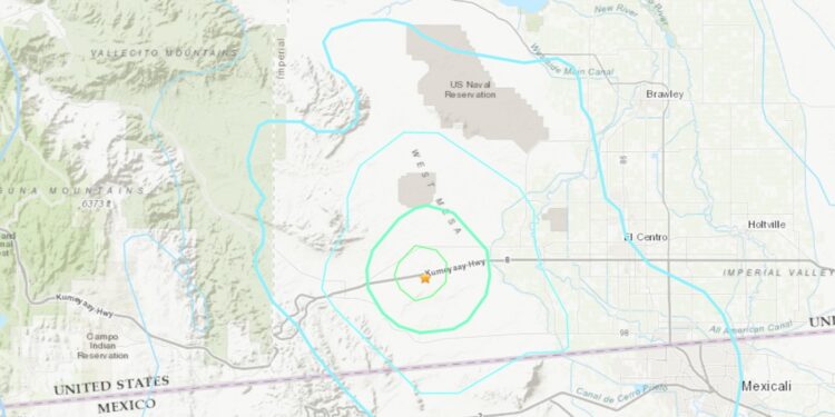 Una serie de terremotos sacudieron la zona este de San Diego