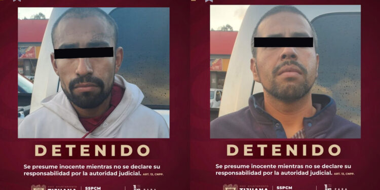 Detienen a dos asalta Oxxos en Tijuana