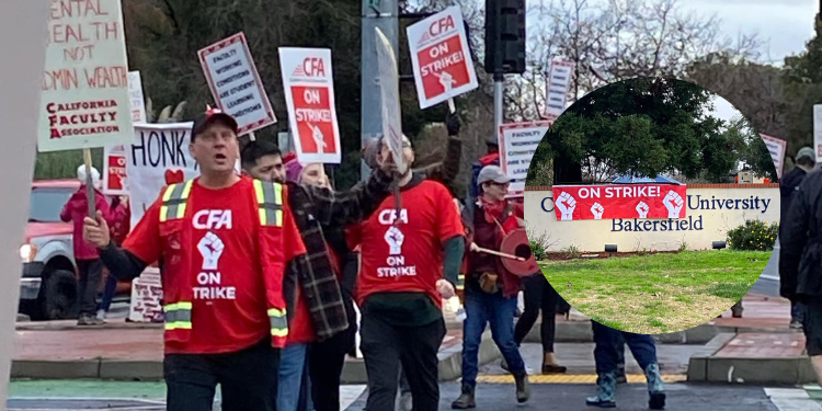 Profesores de la Universidad Estatal de California inician huelga de cinco días