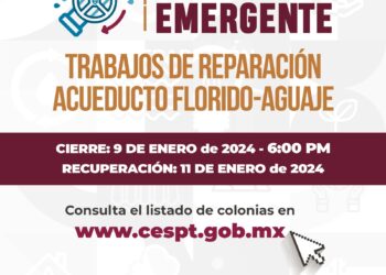 632 colonias de Tijuana sin agua a partir de las 6 de la tarde de hoy martes