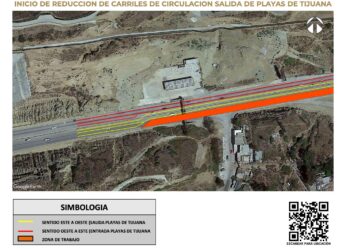 Carretera a Playas de Tijuana será cerrada parcialmente por obras