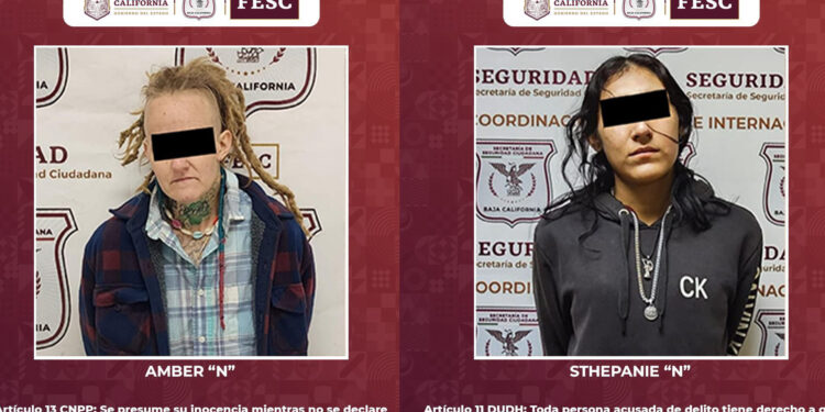 Detienen en Baja California a dos fugitivas de Estados Unidos
