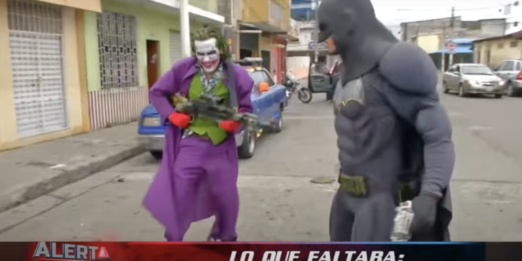 Circula video del Guasón y Batman en las calles de Guayaquil