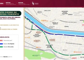 Se reprograman obras de reparación en Vía Rápida Poniente por lluvia