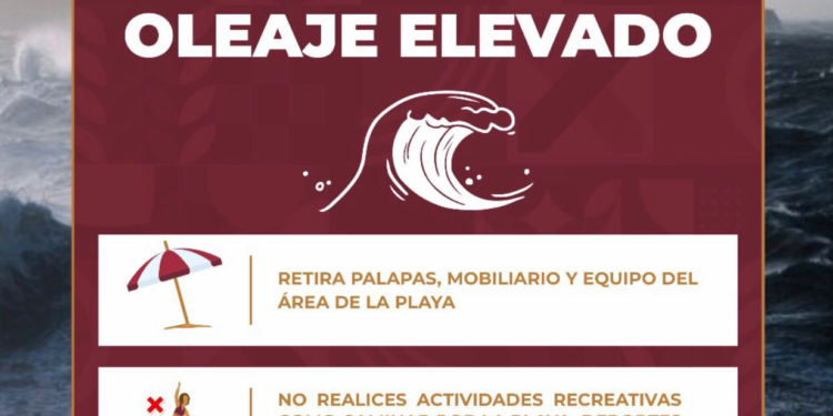 Pronostican oleaje alto en las costas de Baja California