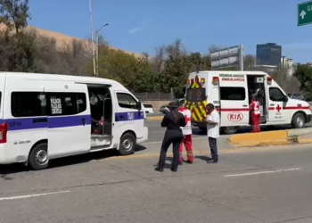 Reportan accidente vehicular en el Boulevard Independencia en Tijuana