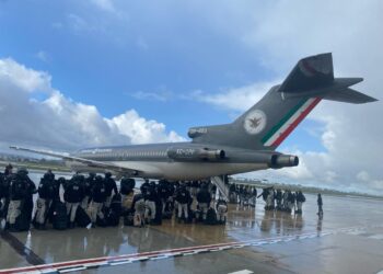 240 efectivos de la Guardia Nacional arribaron a Tijuana para relevar personal