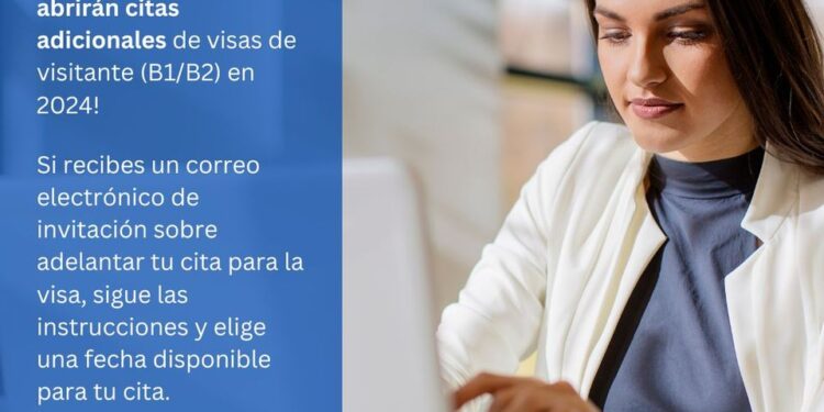 Estados Unidos adelantará citas para la solicitud de visas de visitante