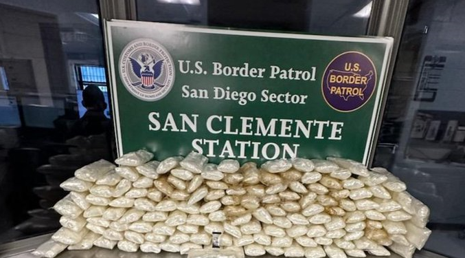 Localizan más de 150 libras de metanfetamina en San Clemente