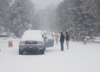 Reportan temperaturas de casi -5 grados en la Sierra de San Pedro Mártir