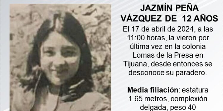 Buscan a menor de 12 años desaparecida en Tijuana