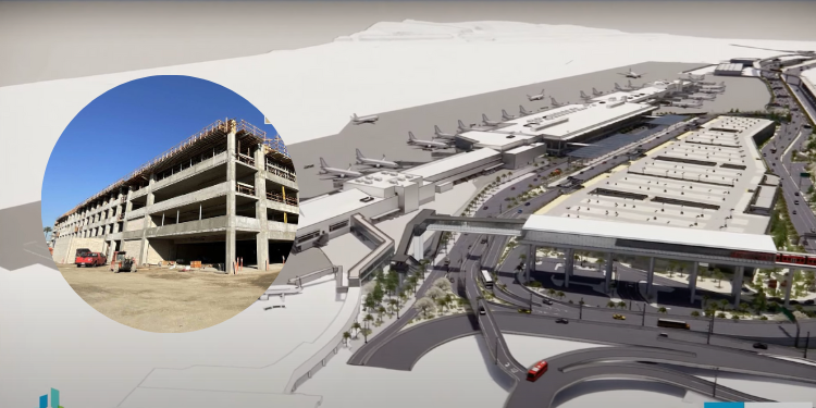 Nueva terminal del Aeropuerto de San Diego alcanza el 60% de progreso