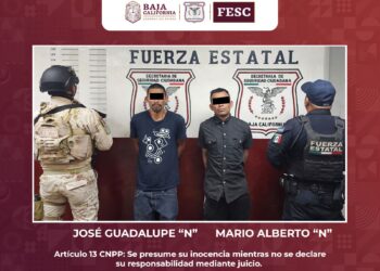 Detienen a sujetos con escalera para cruzar migrantes por el muro fronterizo