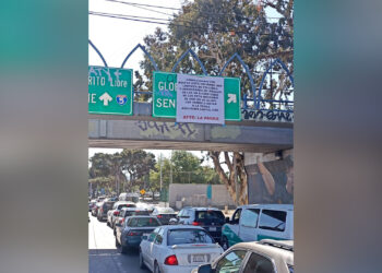 Colocan narcomantas en la colonia Libertad