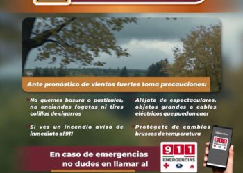 Protección Civil de Baja California alerta sobre fuertes vientos este viernes