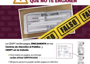 CESPT advierte sobre cobradores falsos